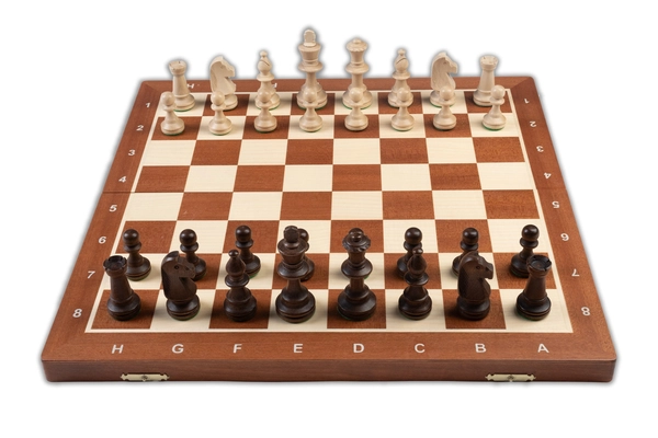 Jeu d'Échecs Pliable Taille 5 Echiquier en Bois Pliable et pièces d'échecs Taille 5