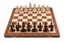 Jeu d'Échecs Pliable Taille 5 Echiquier en Bois Pliable et pièces d'échecs Taille 5
