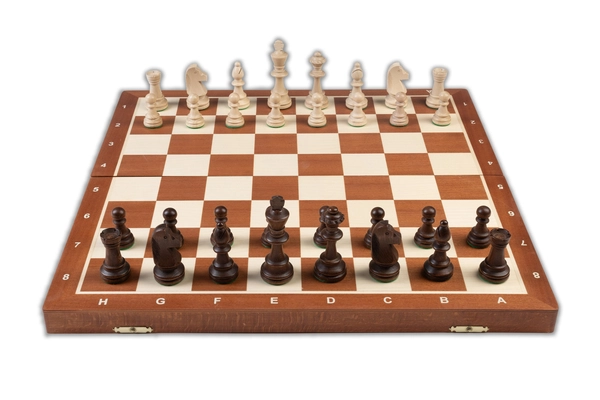 Jeu d'Échecs Pliable Taille 6 Echiquier en Bois Pliable et pièces d'échecs Taille 6