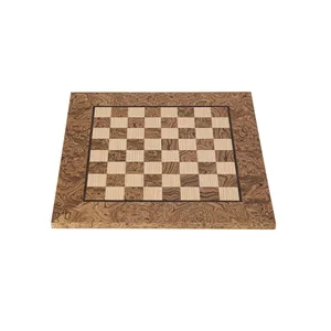 Petit échiquier en noyer Petit plateau d'échecs en noyer
