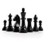 Pièces d'Échecs Staunton Lestées Taille 3 Pièces d'Échecs Staunton Lestées Taille 3 Noires